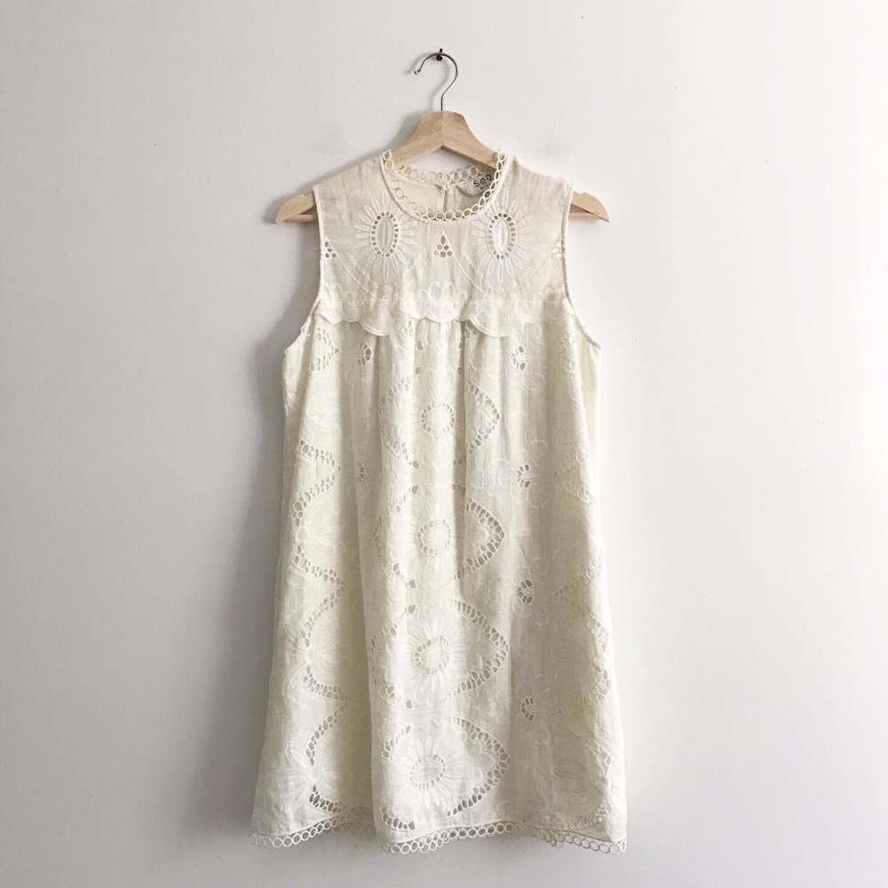 Sea New York Lace Eyelet Embroider Dress